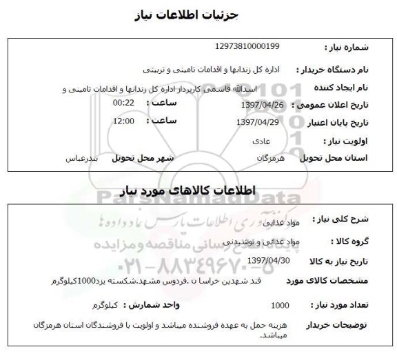 استعلام,  قند