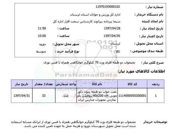 استعلام , استعلام تختخواب ...