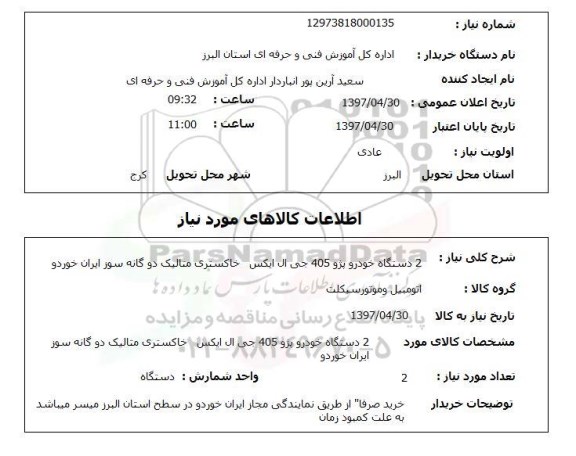 استعلام , استعلام خرید پژو 405 