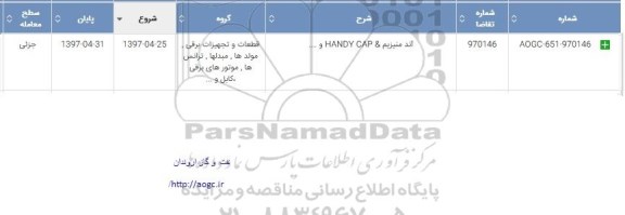 استعلام, استعلام آند منیزیم  &HANDY CAP و... 