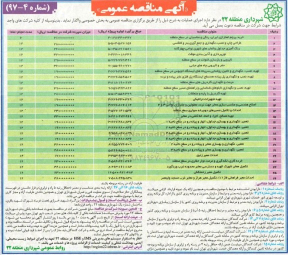 آگهی مناقصه عمومی,مناقصه  خرید پرچم اهتزازی ایران، رنگی و مناسبتی در سطح منطقه