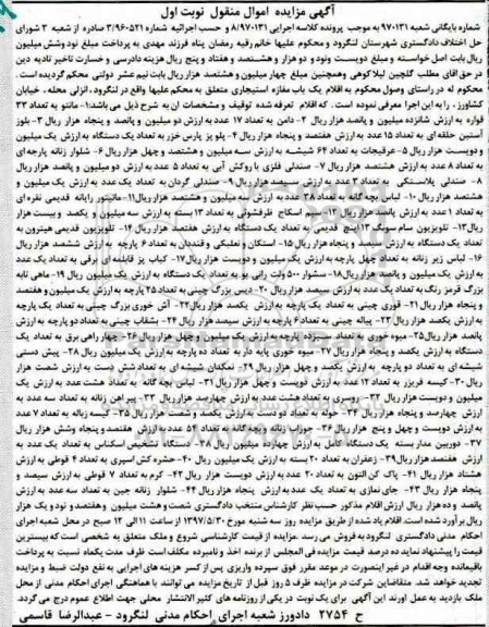 مزایده , مزایده فروش مانتو 
