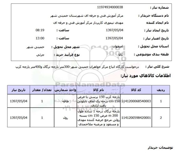 استعلام,استعلام درخواست کارگاه اتباع مرکز خواهران