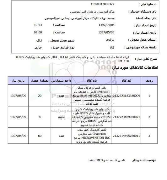 استعلام, بالن و گایدینگ کانتر 