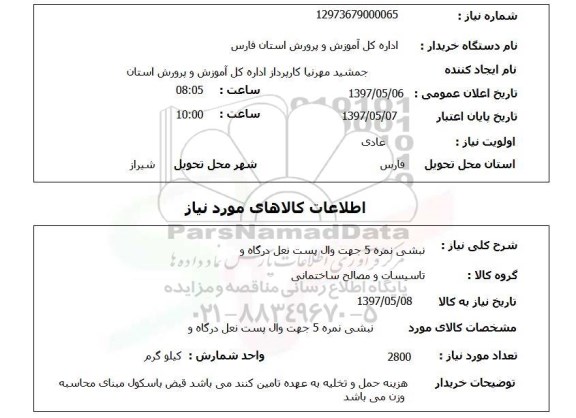 استعلام , استعلام نبشی
