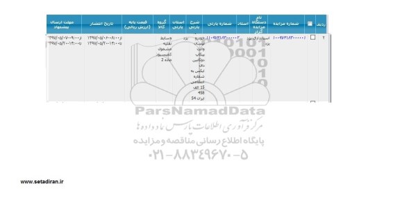 مزایده, مزایده خودرو نیسان وانت پیکاپ دوکابین 