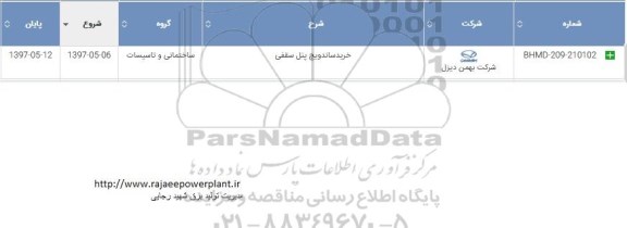 استعلام , داستعلام خرید ساندویچ پنل سقفی