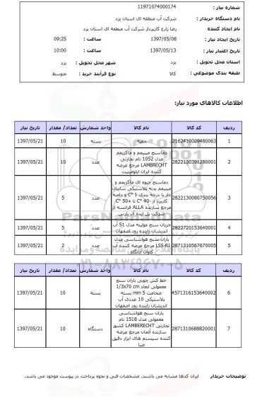 استعلام, استعلام جعبه ، دماسنج مینیمم و ماکزیمم ..