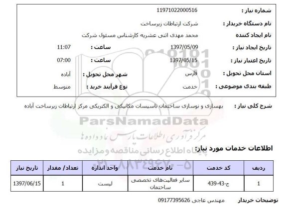 استعلام,استعلام بهسازی و نوسازی ساختمان 