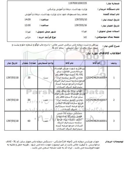 استعلام,استعلام پیراهن و شرت دروازه بانی سالنی جنس عالی....