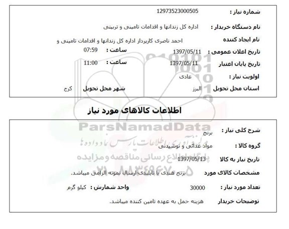 استعلام, استعلام برنج ...
