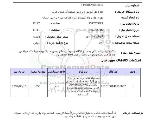 استعلام ,استعلام رنگ آمیزی پلاستیکی .......