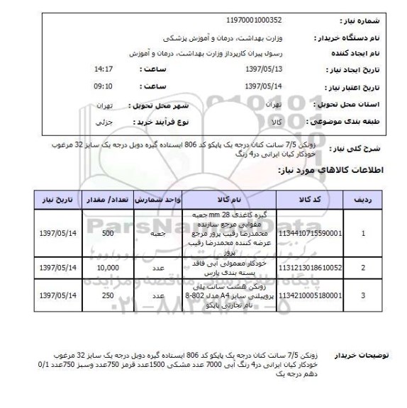استعلام,استعلام زونکن 7/5 سانت کتان درجه یک پاپکو کد 806 ایستاده گیره دوبل...