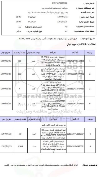 استعلام,فیوز خازنی و...