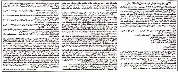 مزایده,مزایده پلاک ثبتی مساحت عرصه 178.56متر 