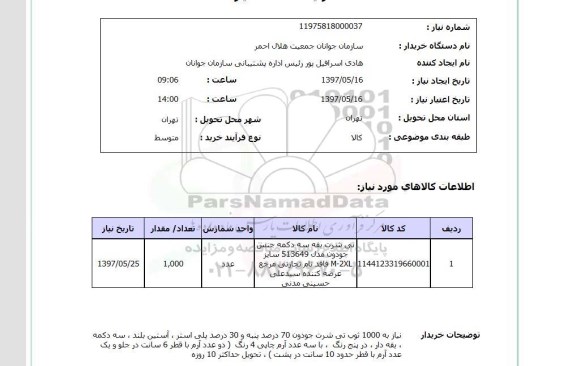 استعلام, استعلام تی شرت یقه سه دکمه