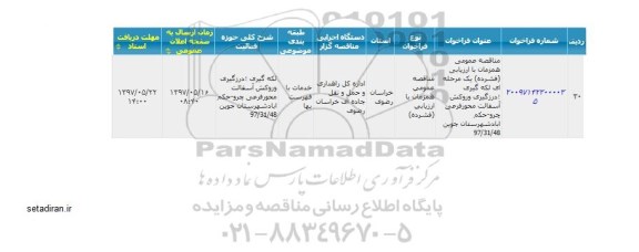 مناقصه لکه گیری ، درزگیری و روکش آسفالت