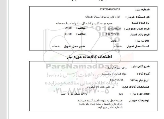 استعلام,روغن سرخ کردنی