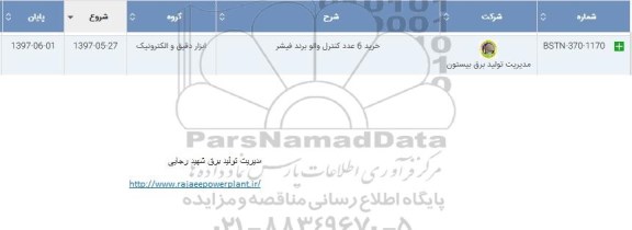 استعلام , استعلام خرید 6 عدد کنترل
