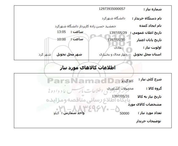 استعلام,کاه گندم