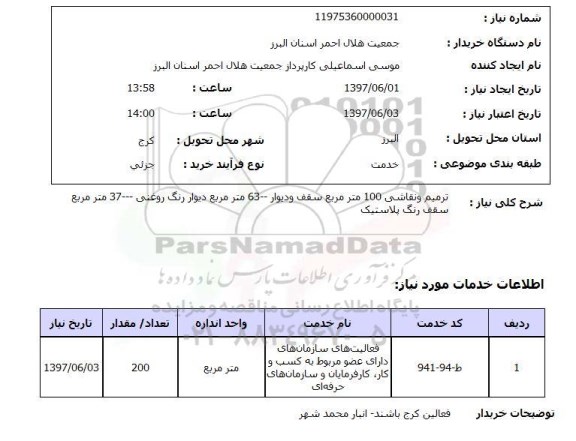 استعلام ,استعلام  ترمیم و نقاشی 100 مترمربع سقف و دیوار  ....