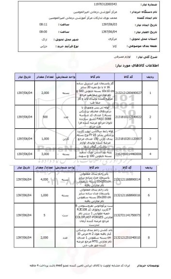 استعلام , استعلام گاز پانسمان 