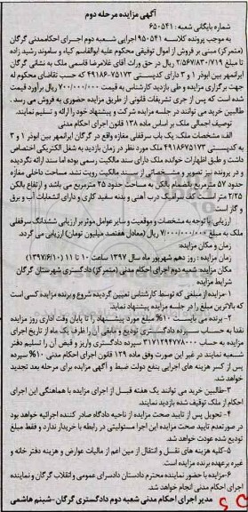 مزایده,مزایده سرقفلی مغازه مساحت 57متر مرحله دوم 