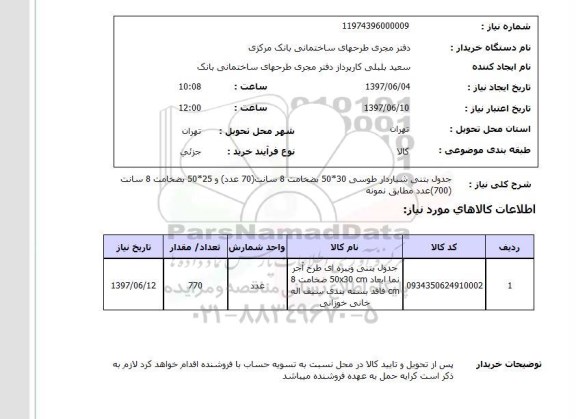 استعلام, استعلام جدول بتنی...