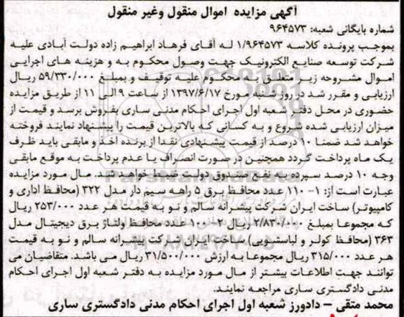 مزایده,مزایده محافظ برق 5 راهه، محافظ ولتاژبرق