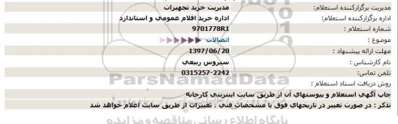 استعلام, استعلام اتصالات