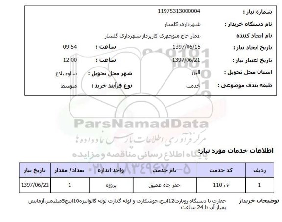 استعلام,حفر جاه