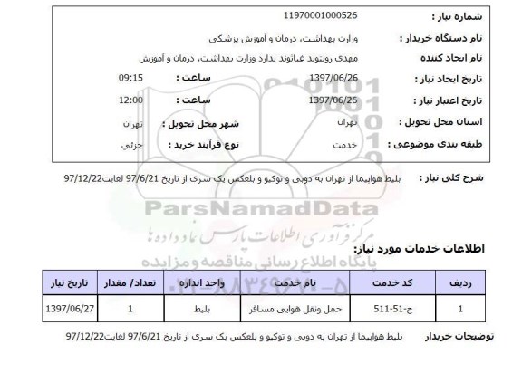 استعلام, بلیط هواپیما از تهران به دوبی و توکیو و بالعکس