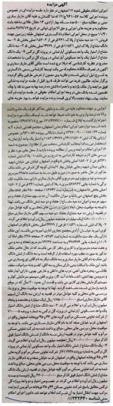 مزایده ,مزایده ده حبه مشاع از پلاک 361 فرعی از 15202 اصلی
