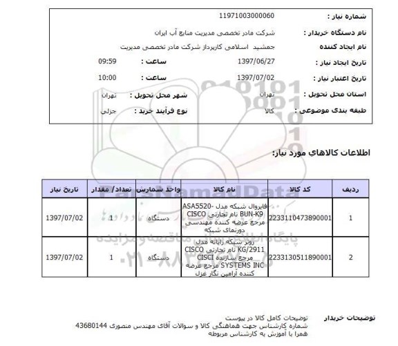 استعلام, استعلام فایروال شبکه و روتر شبکه رایانه