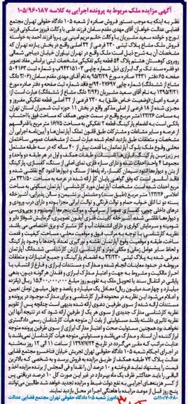 مزایده,مزایده فروش ملک مشاع