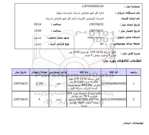 استعلام , استعلام کابل ...
