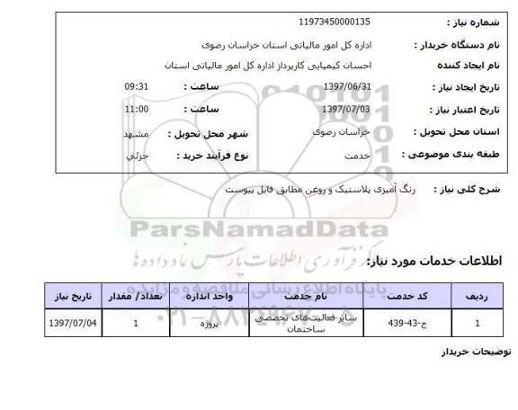استعلام, رنگ آمیزی پلاستیک و روغن 