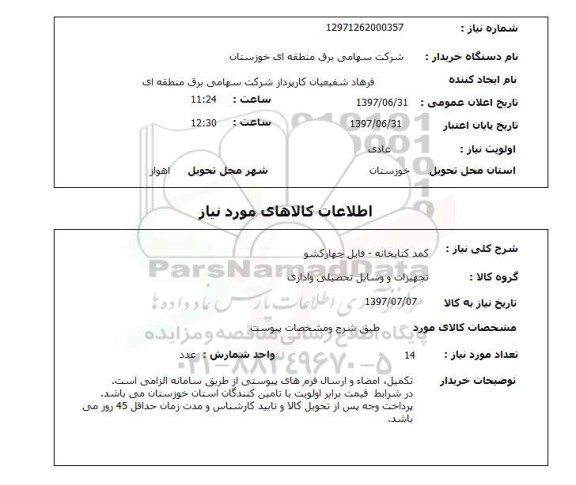 استعلام, کمد کتابخانه - فایل چهارکشو