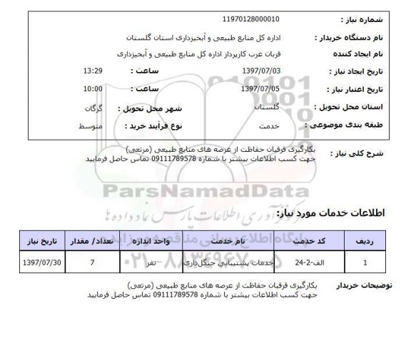 استعلام, استعلام  بکارگیری قرقبان ....