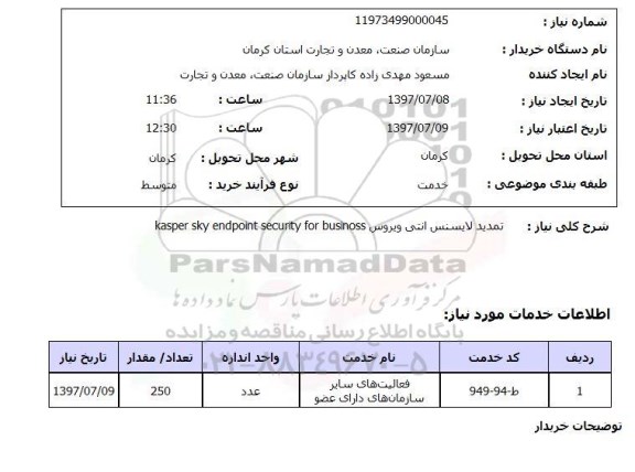 استعلام, تمدید لایسنس انتی ویروس 