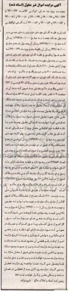 مزایده،مزایده یک باب خانه به مساحت 200 مترمربع پلاک 69 فرعی از 973 اصلی