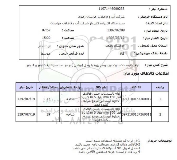 استعلام,لوله مانیسمان