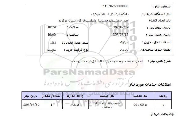 استعلام, اصلاح شبکه سیستمهای رایانه ای 