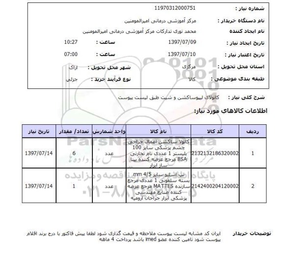 استعلام, کانولای لیپوساکشن و شیت