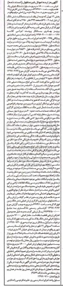 مزایده،مزایده 16000 مترمربع مشاع از ششدانگ اعیانی یک قطعه باغ