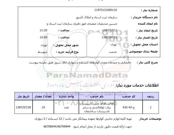 استعلام , استعلام جابجایی و چیدمان مجدد کولرهای ایستاده ...