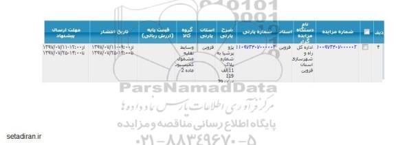 مزایده پژو پرشیا