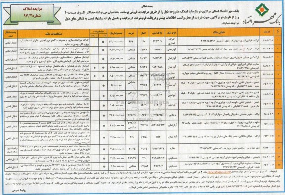 مزایده ,مزایده فروش املاک