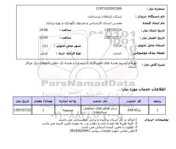 استعلام, تهیه و ترسیم نقشه های فلودیاگرام تاسیسات و نقشه تک خطی تابلوهای برق 