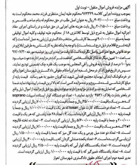 مزایده, مزایده دو دستگاه کولر ایستاده...